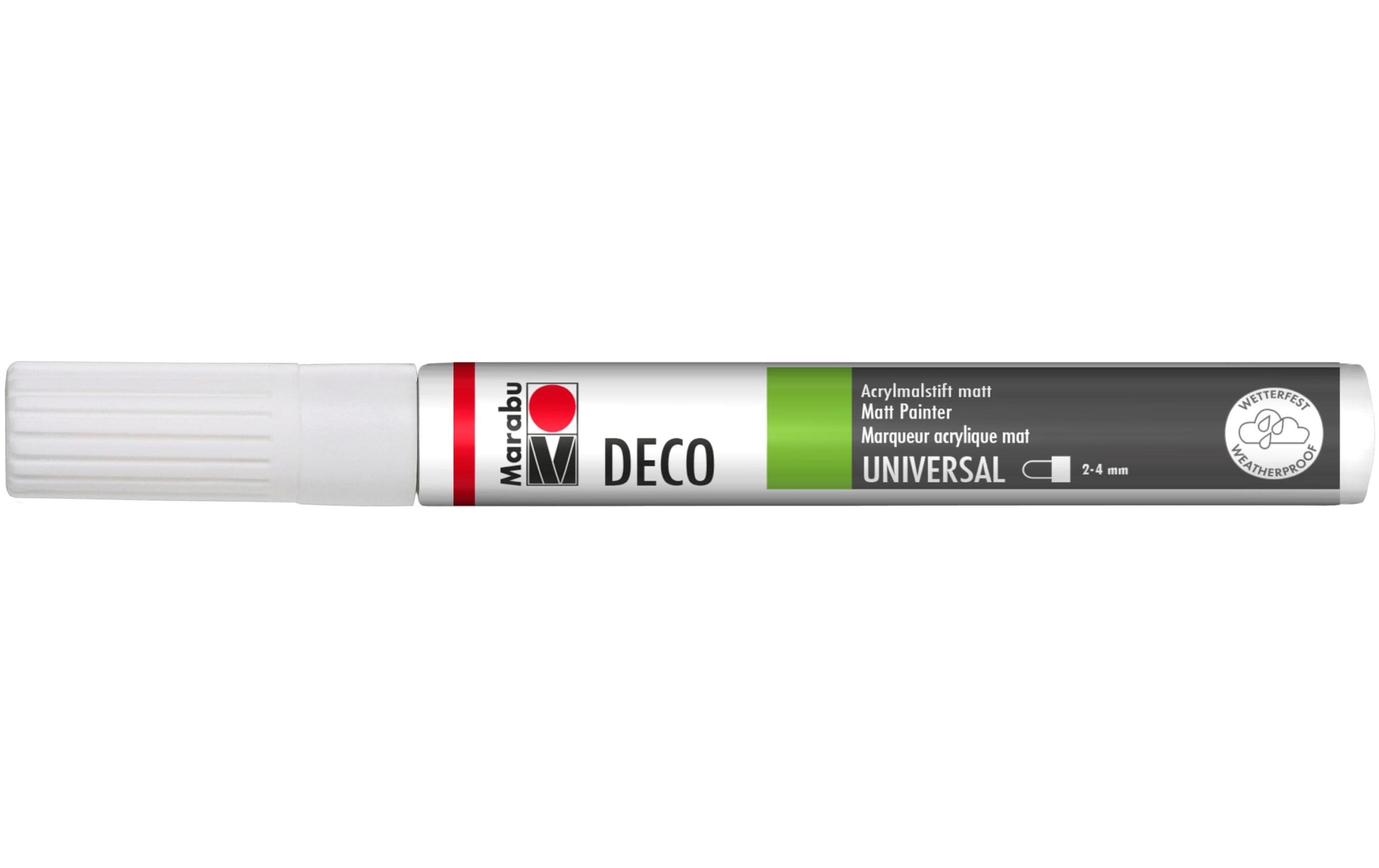 Marabu Acrylmarker Deco Painter 2 - 4 mm, Weiss 2 144004824 xxl3 scaled