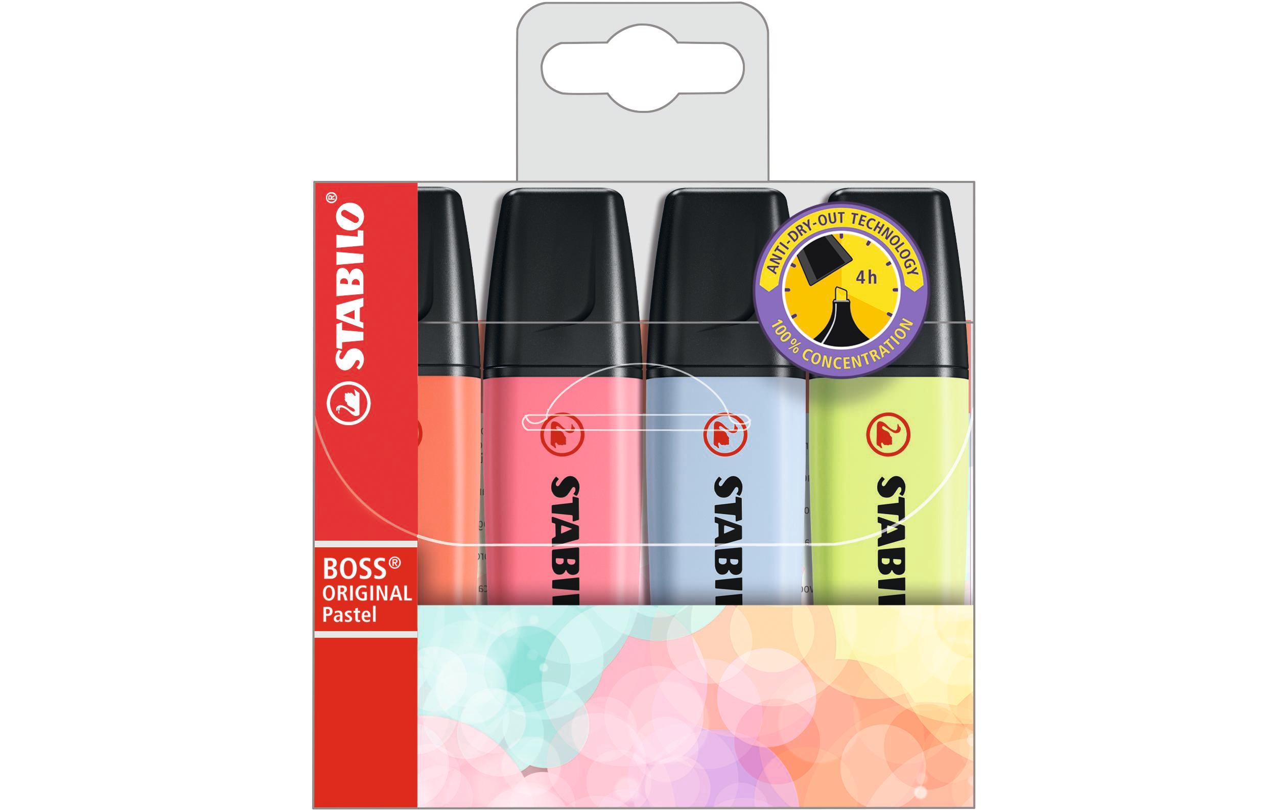 STABILO Textmarker BOSS Pastell, 4 Stück 3 STABILO Textmarker BOSS Pastell, 4 Stück