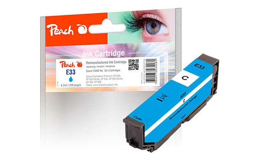 Peach Tinte für Epson No. 33 / T3342 Cyan 3 Peach Tinte für Epson No. 33 / T3342 Cyan