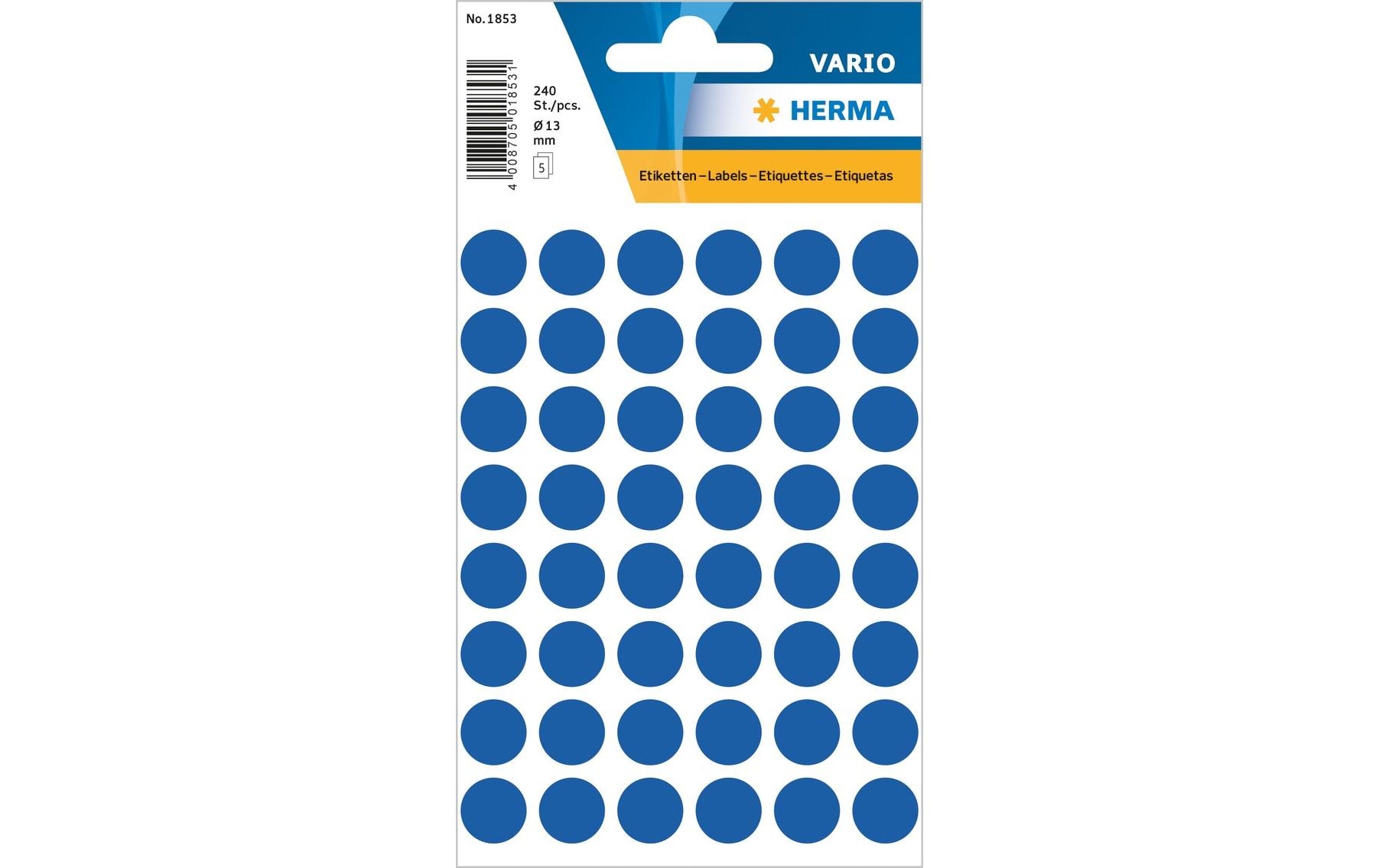 Herma Stickers Klebepunkte Vario Ø 13 mm, Dunkelblau 2