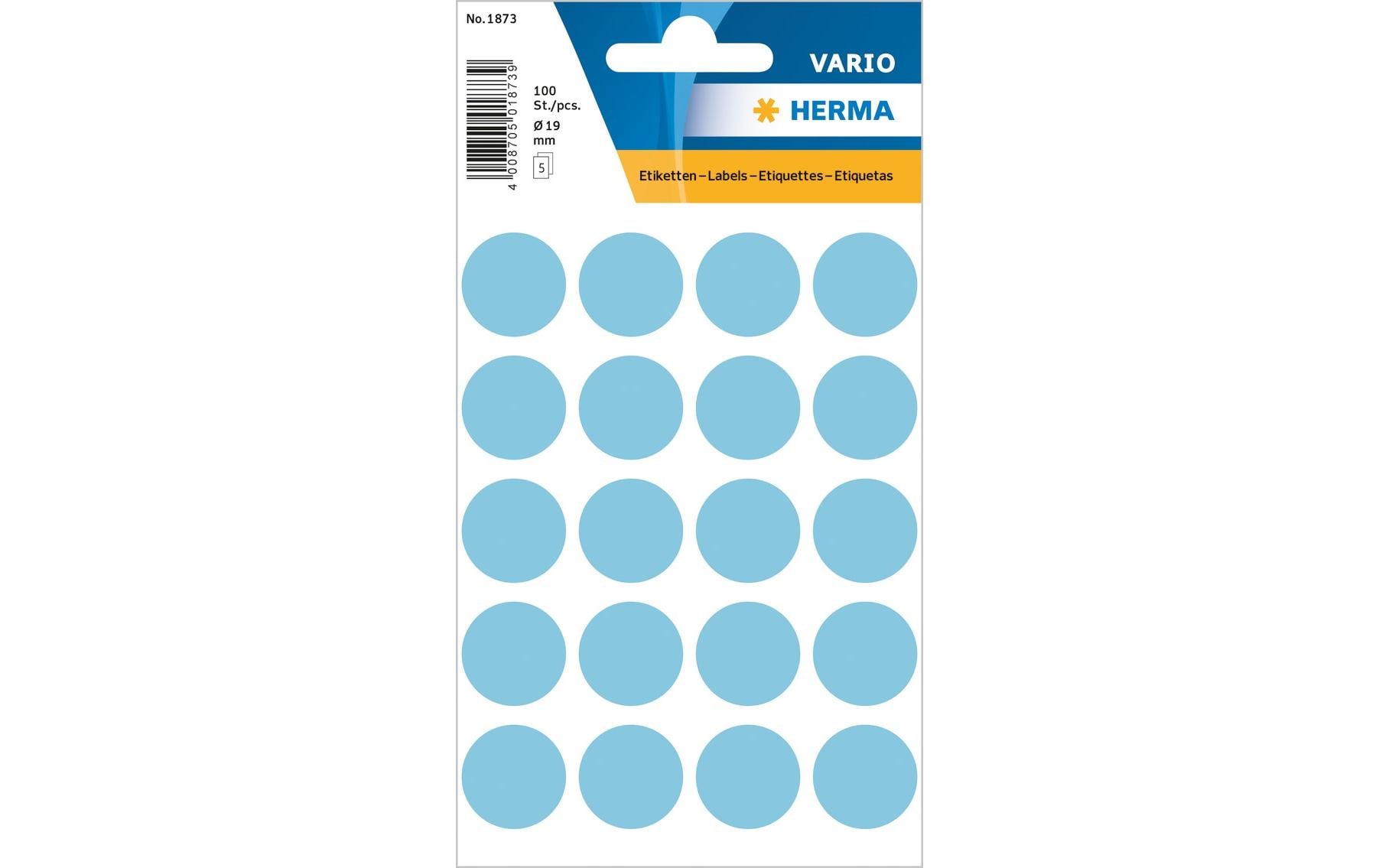 Herma Stickers Klebepunkte Vario Ø 19 mm, Blau 1