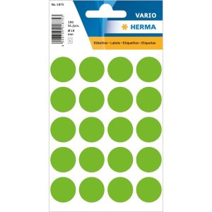 Herma Stickers Klebepunkte Vario Ø 19 mm, Grün