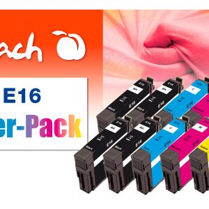 Peach Tinte für Epson Nr. 16 4x BK, je 2x C,M,Y