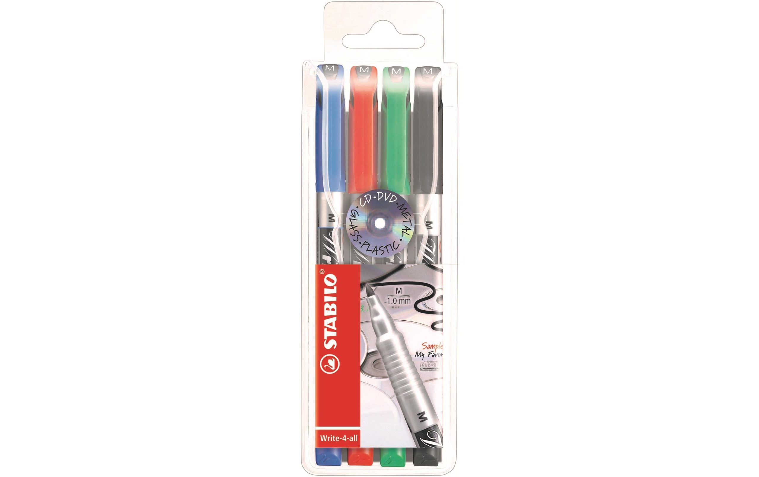 STABILO Permanent-Marker Write-4-all M, 4 Stück 3 STABILO Permanent-Marker Write-4-all M, 4 Stück