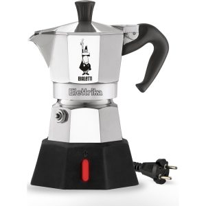 Bialetti Espressokocher Elettrika 2 Tassen, Silber