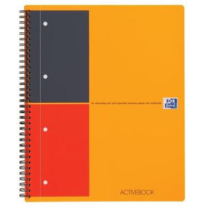 Oxford Notizheft International Activebook, A4 +, Liniert, Orange