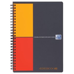 Oxford Adressbuch International, A5, Liniert, Grau