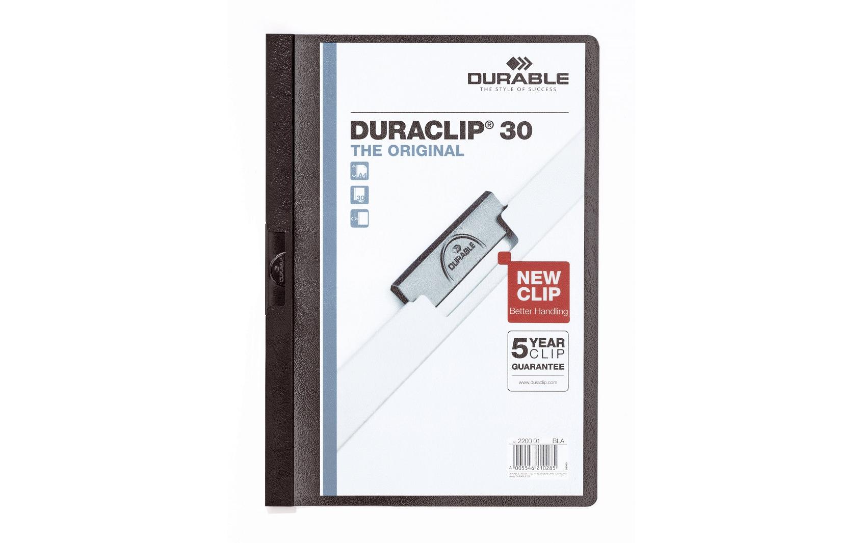 DURABLE Klemmhefter Duraclip 30 A4, Schwarz 2