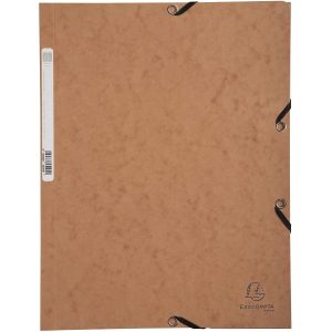Exacompta Gummibandmappe A4 Braun, 250 Blatt