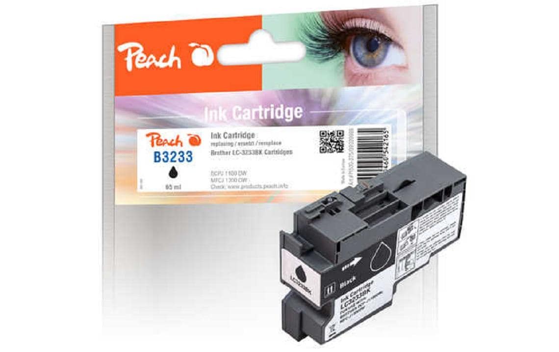 Peach Tinte für Brother LC-3233 Black 2