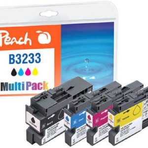 Peach Tinte für Brother LC-3233 BK, C, M, Y