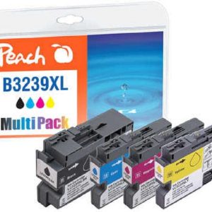 Peach Tinte für Brother LC-3239XL BK, C, M, Y
