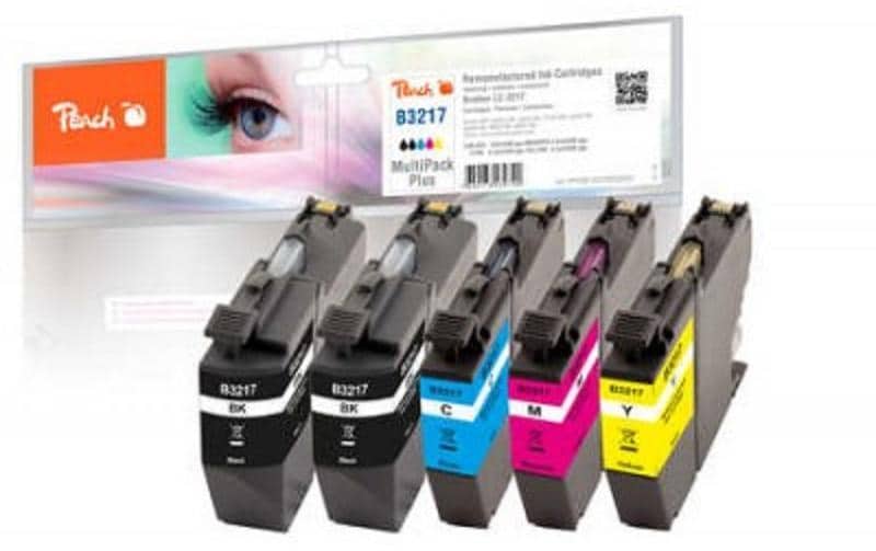 Peach Tinte für Brother LC-3217 2x BK, C, M, Y 3 Peach Tinte für Brother LC-3217 2x BK, C, M, Y