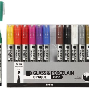Creativ Company Porzellanmarker und Glasmarker 12 Stück