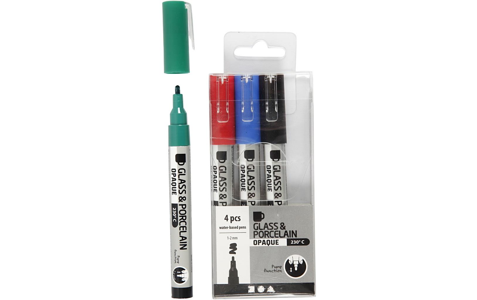 Creativ Company Porzellanmarker und Glasmarker 4 Stück 1