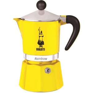 Bialetti Espressokocher Rainbow 3 Tassen, Gelb
