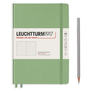 Leuchtturm Notizbuch Medium A5, Dot, 2-teilig, Salbei
