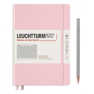 Leuchtturm Notizbuch Medium A5, Kariert, 2-teilig, Puder
