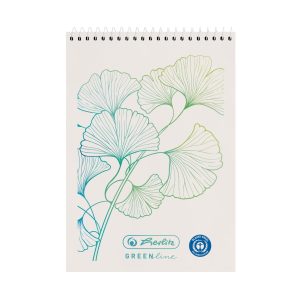 Herlitz Spiralblock Greenline A7, Ginkgo