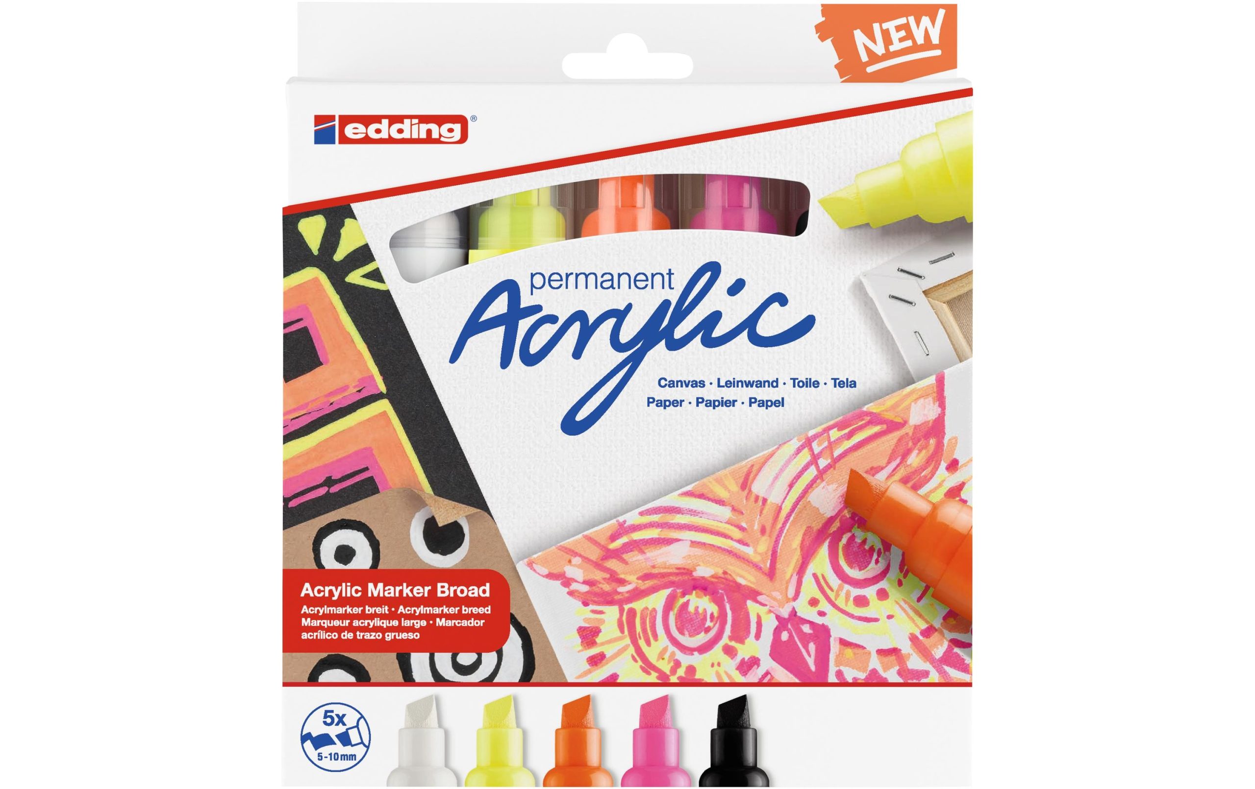 edding Acrylmarker 5000 Neon, 5 Stück 1 194688138 xxl3 scaled
