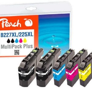 Peach Tinte für Brother LC-225XL/227XL 2x BK, C, M, Y