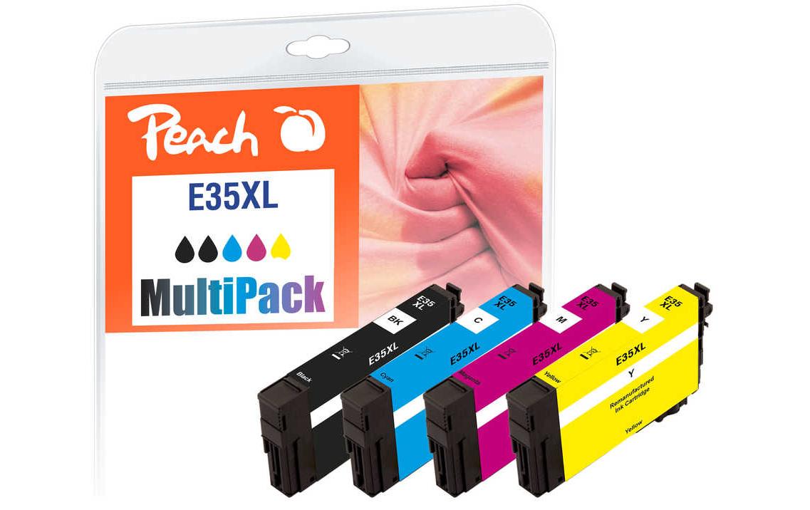 Peach Tinte für Epson T3596, No 35XL BK, C, M, Y 1