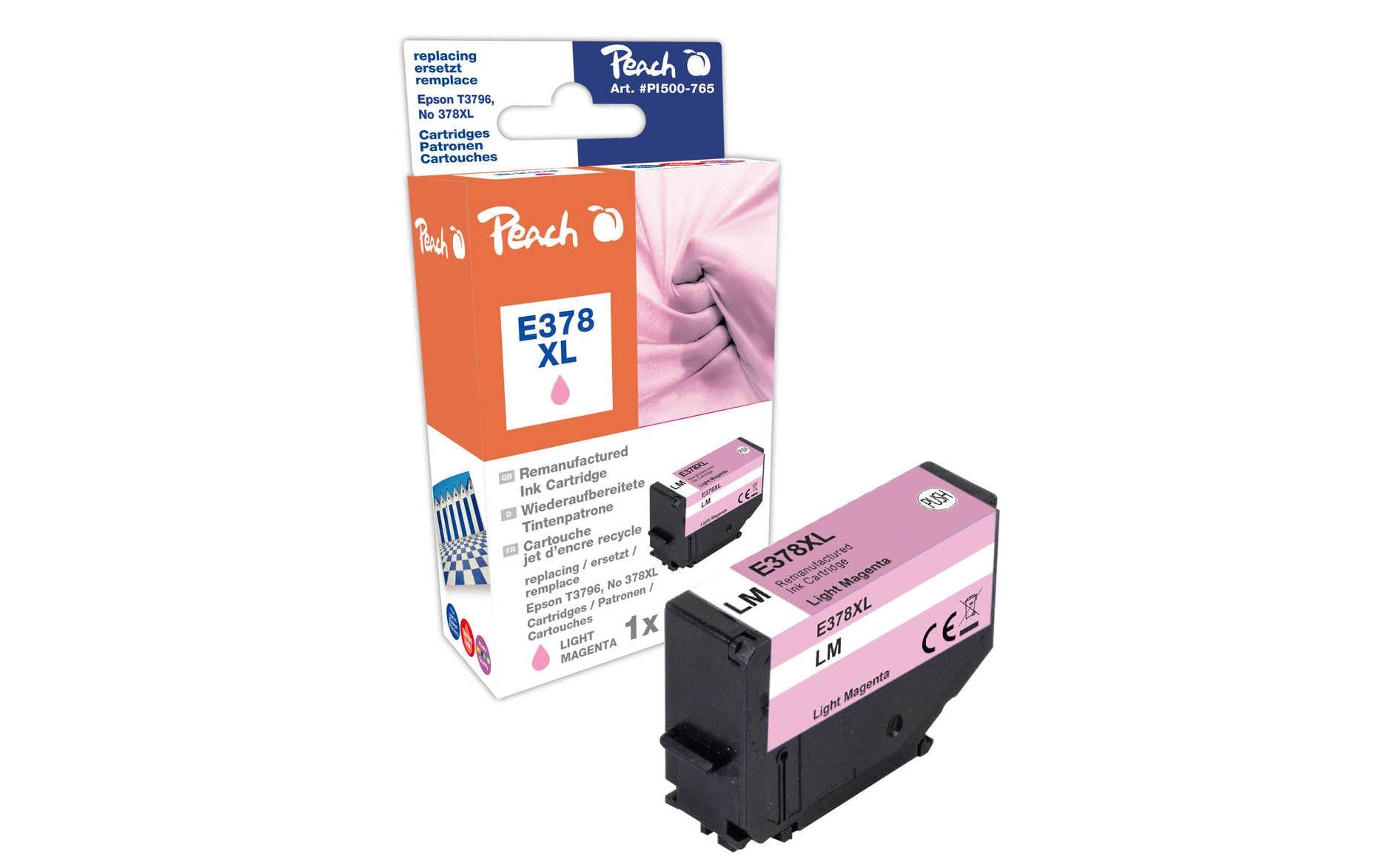 Peach Tinte für Epson T3796, No 378XL Light Magenta 2