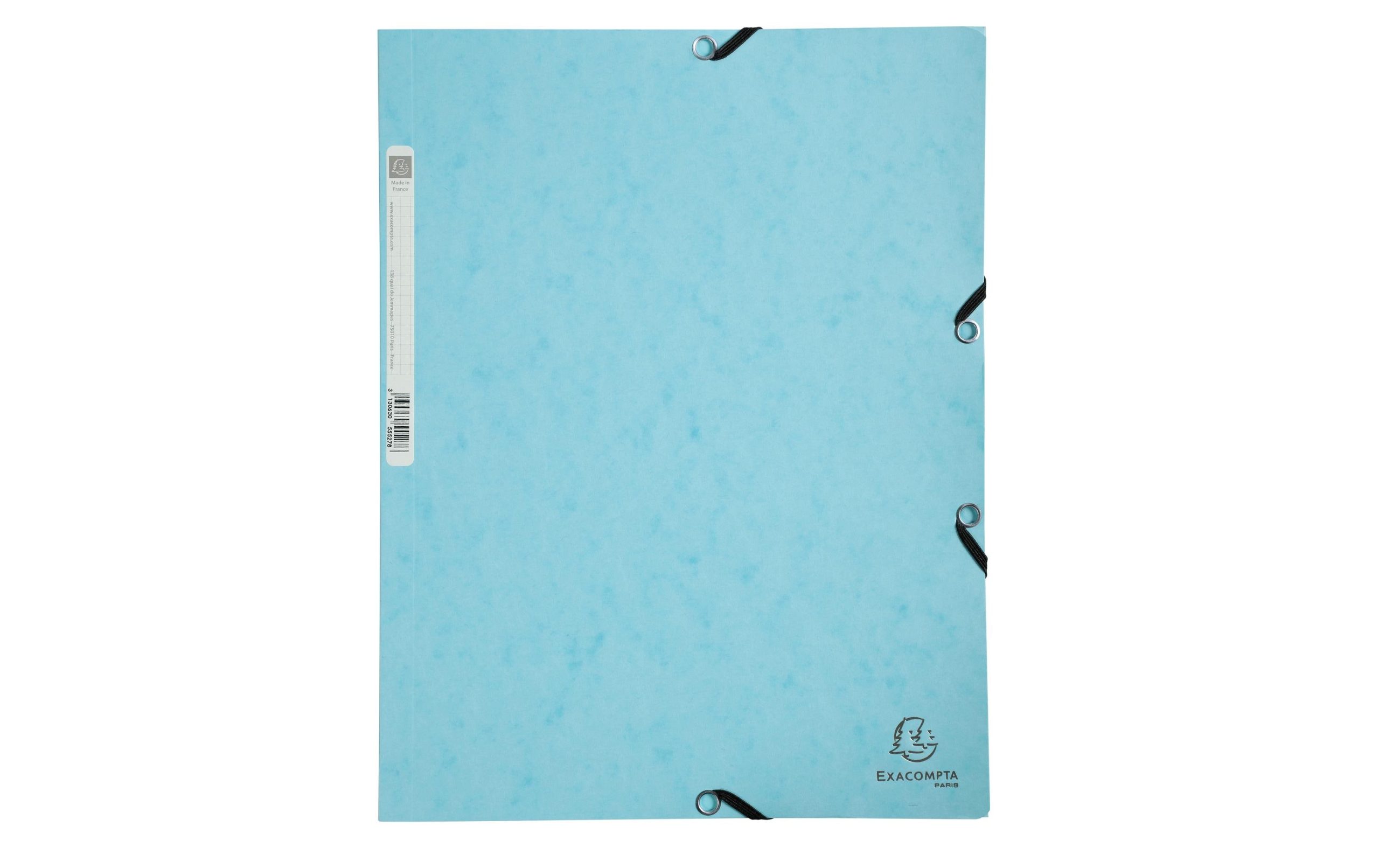 Exacompta Gummibandmappe Aquarel A4, Pastellblau 3 Exacompta Gummibandmappe Aquarel A4, Pastellblau