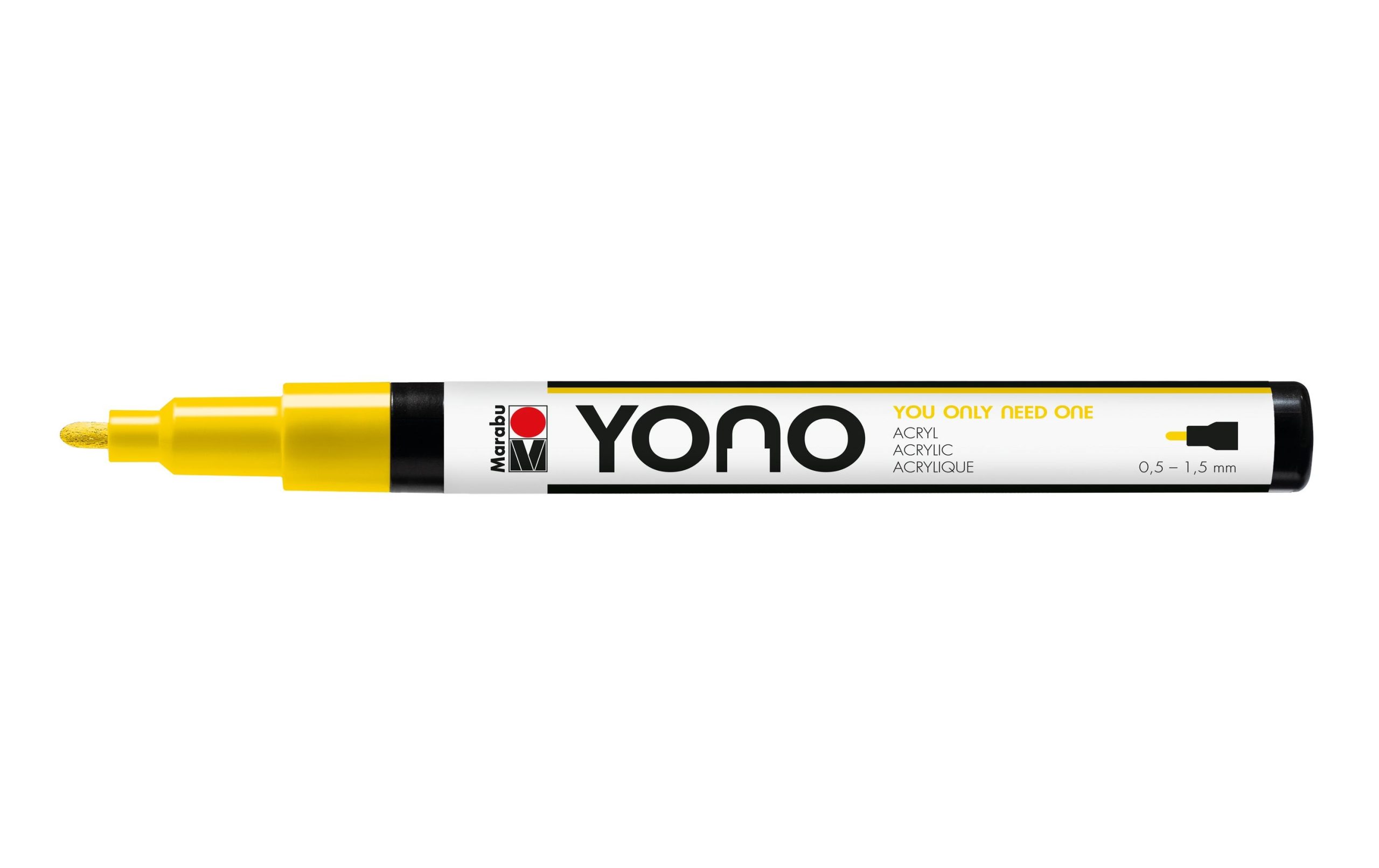 Marabu Acrylmarker YONO 0.5 - 1.5 mm Gelb 3 Marabu Acrylmarker YONO 0.5 - 1.5 mm Gelb