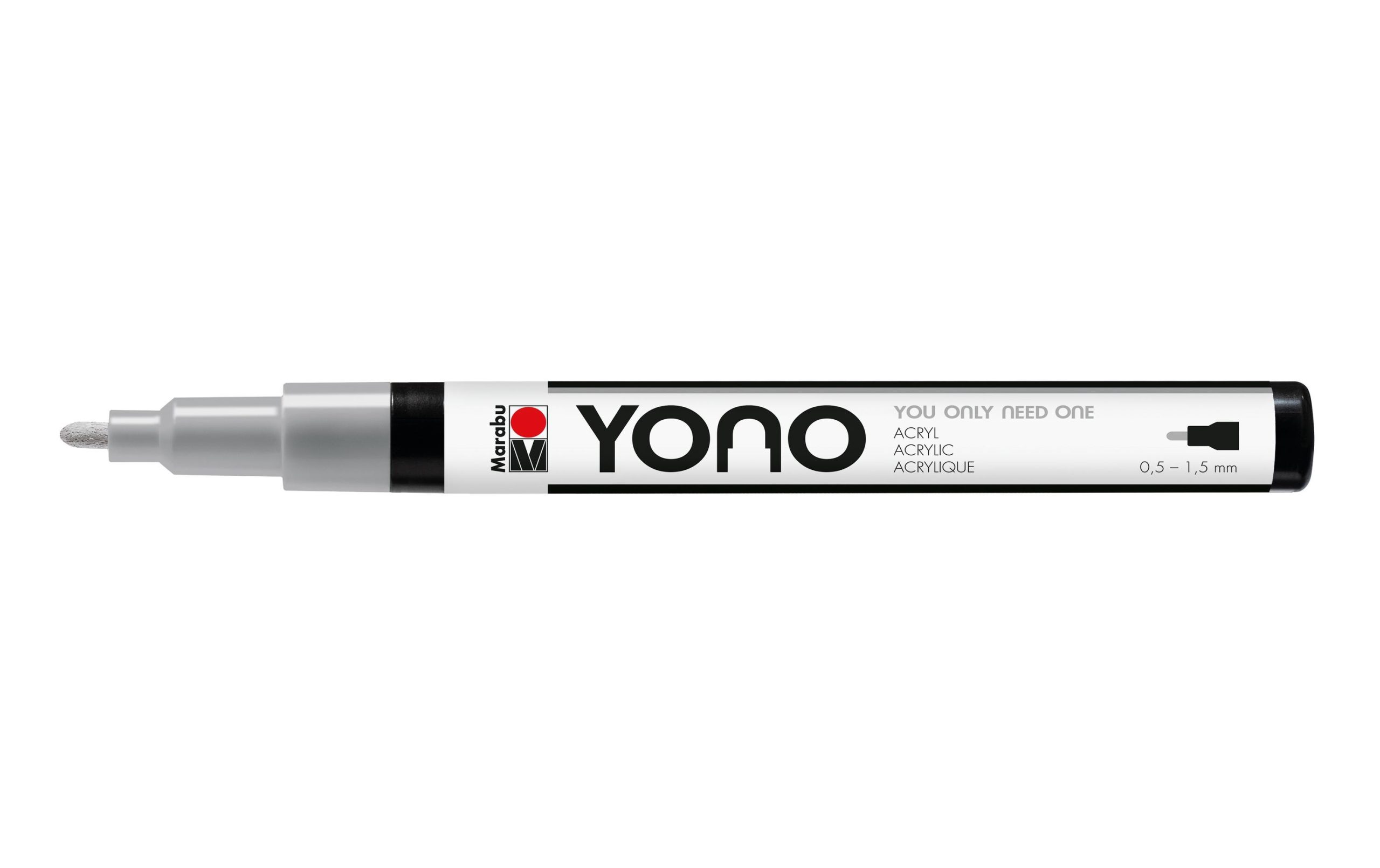 Marabu Acrylmarker YONO 0.5 - 1.5 mm Grau 3 Marabu Acrylmarker YONO 0.5 - 1.5 mm Grau