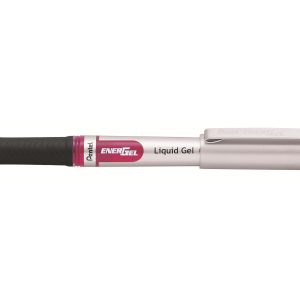 pentel Gelschreiber Liquid EnerGel mit 0.7 mm Metallspitze, Rot