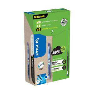 Pilot Gelschreiber BG B2P 10+10 Refills 0.7 mm, Blau