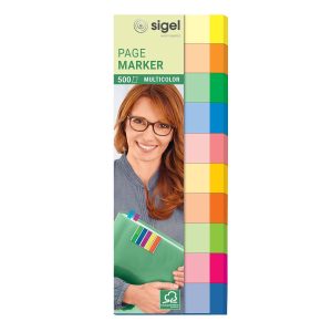 Sigel Page Marker Multicolor 500 Stück, Mehrfarbig