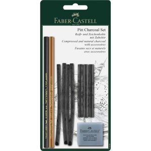 Faber-Castell Zeichenkohle Charcoal Pitt 10-teilig