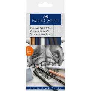 Faber-Castell Zeichenkohle Charcoal 7-teilig