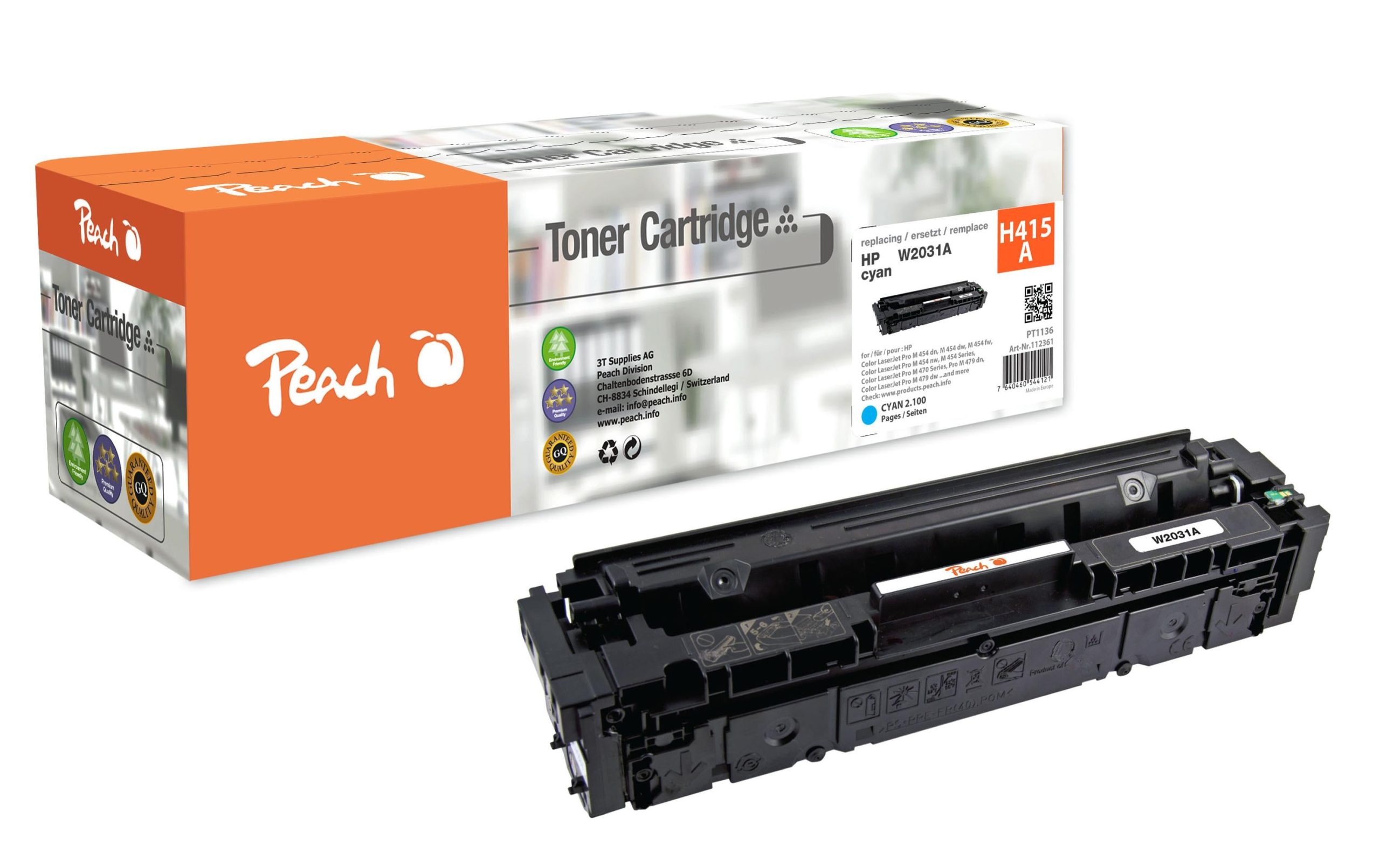 Peach Toner für HP Nr. 415A / W2031A Cyan 1 204518780 xxl3 scaled
