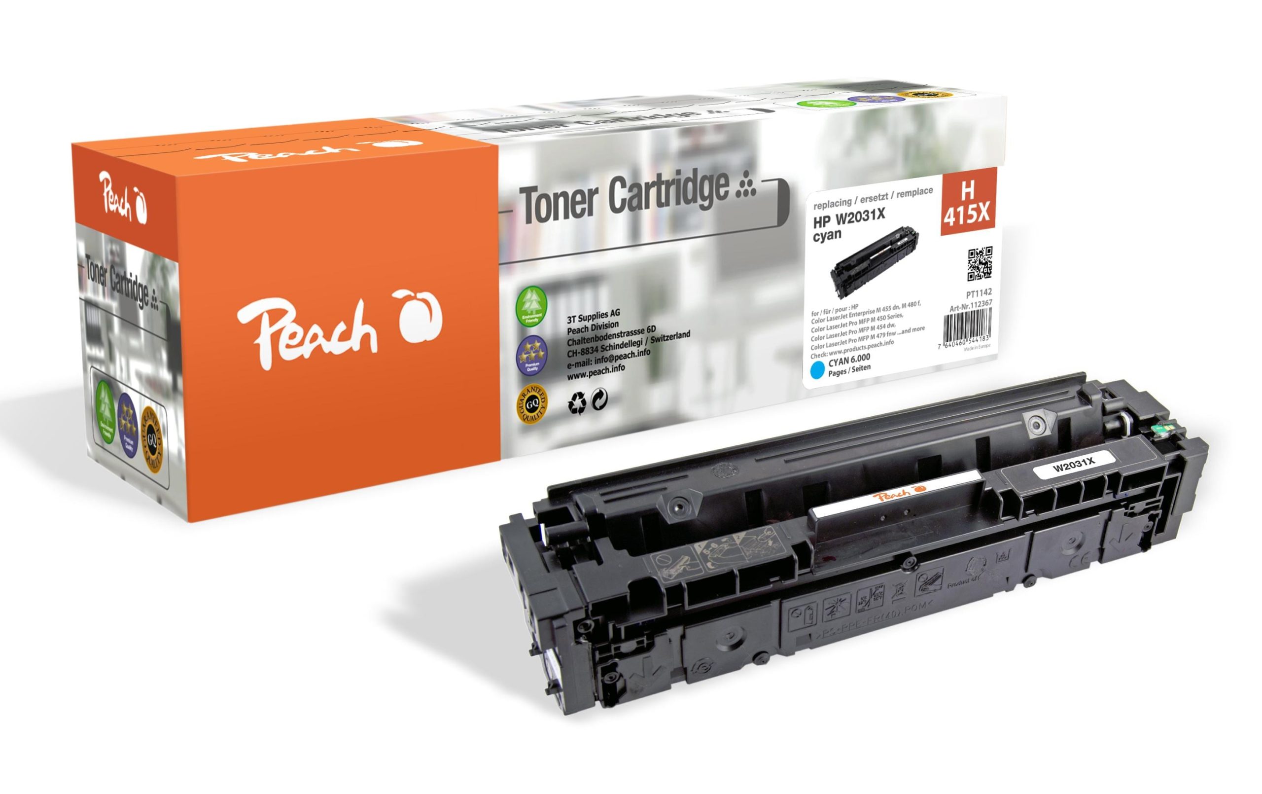 Peach Toner für HP Nr. 415X / W2031X Cyan 2 204519717 xxl3 scaled