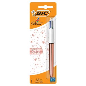 BIC Mehrfarbenkugelschreiber 4 Colours 0.32 mm, Gold