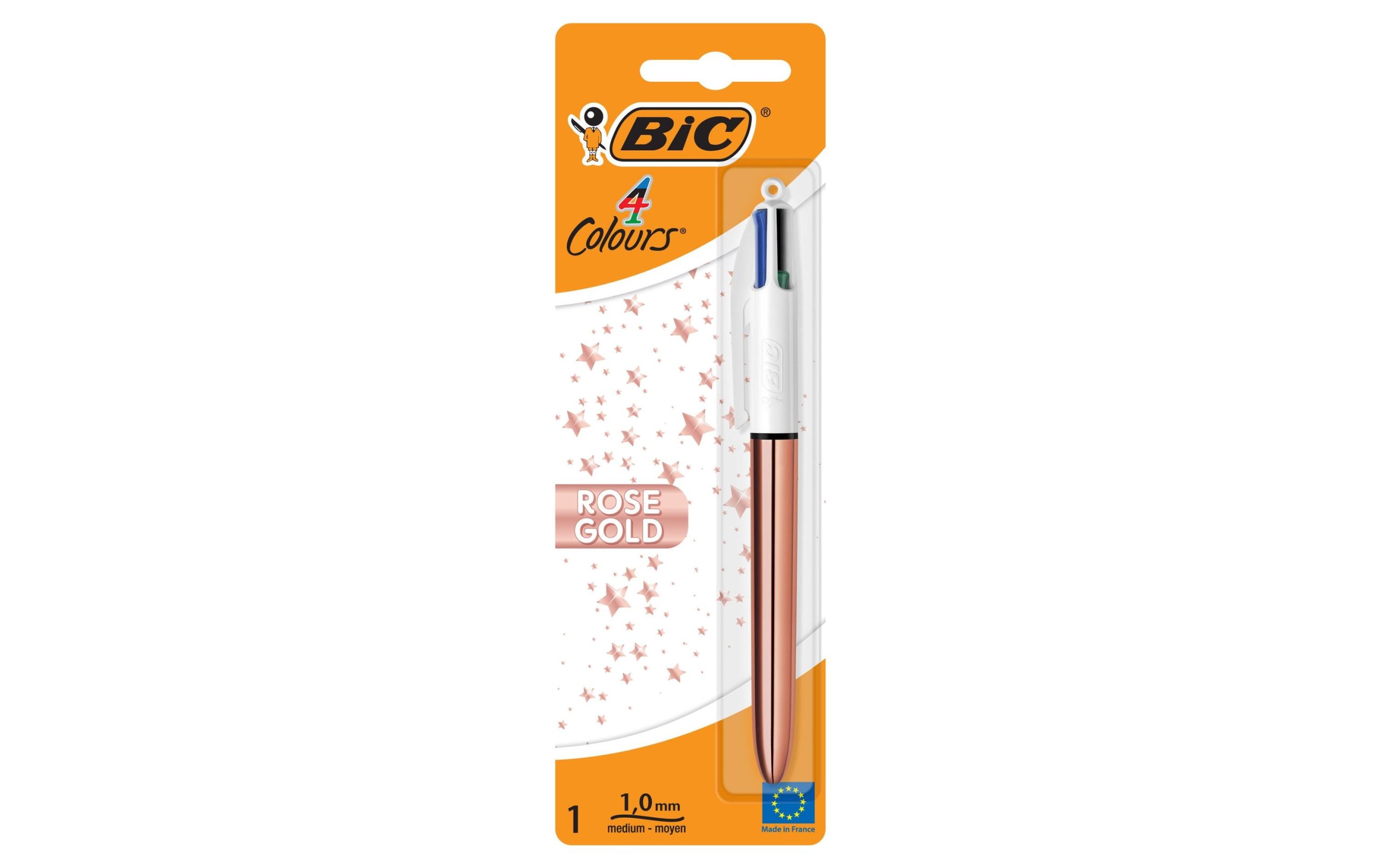 BIC Mehrfarbenkugelschreiber 4 Colours 0.32 mm, Gold 3 BIC Mehrfarbenkugelschreiber 4 Colours 0.32 mm, Gold