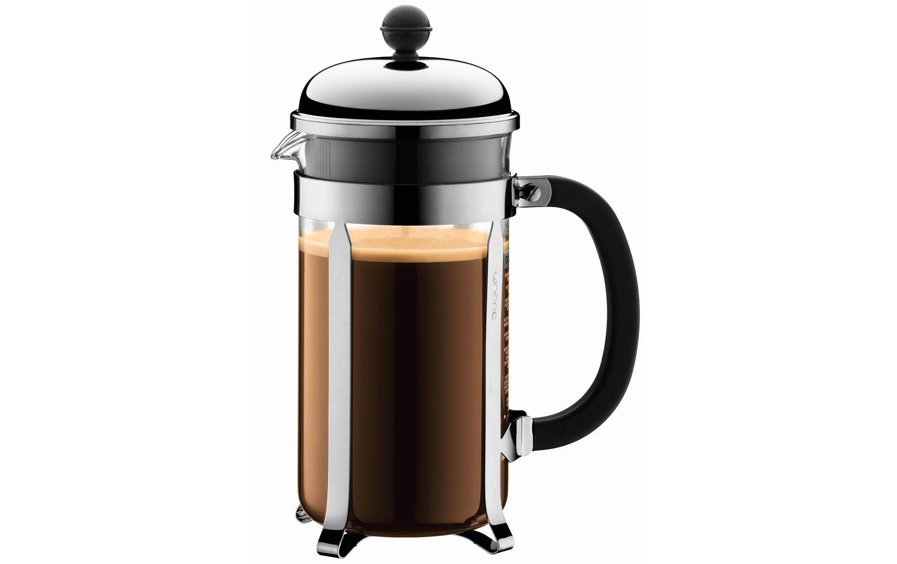 Bodum Kaffeebereiter Chambord 1 l, Silber 3 Bodum Kaffeebereiter Chambord 1 l, Silber