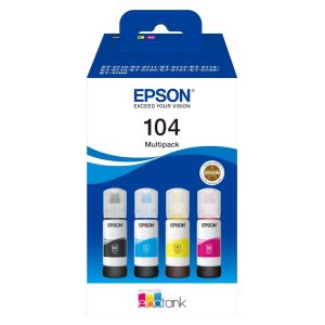 Epson Tinte 104 / C13T00P640 BK, Y, C, M