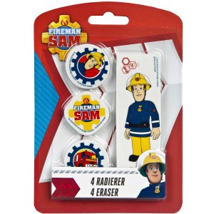 Undercover Set-Feuerwehrmann Sam 4 Stück, Rot/Weiss