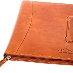 Alpenleder Konferenzmappe  Dokumentenmappe Leder – cognac