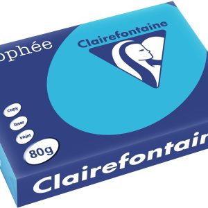 Clairefontaine Kopierpapier Trophée A4, 80 g/m², Wasserblau, 500 Blatt