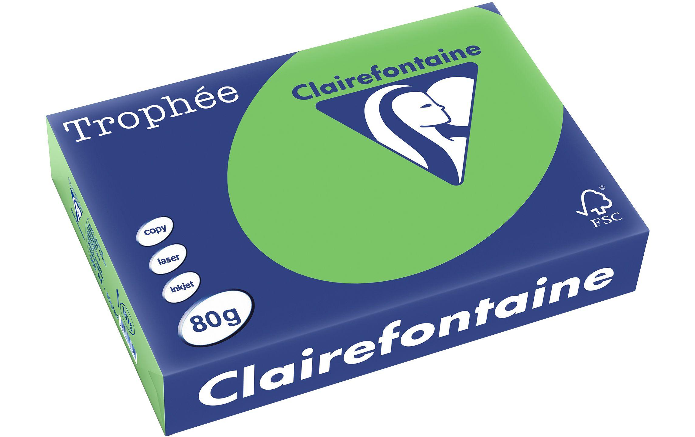 Clairefontaine Kopierpapier Trophée A4, 80 g/m², Limonengrün, 500 Blatt 2