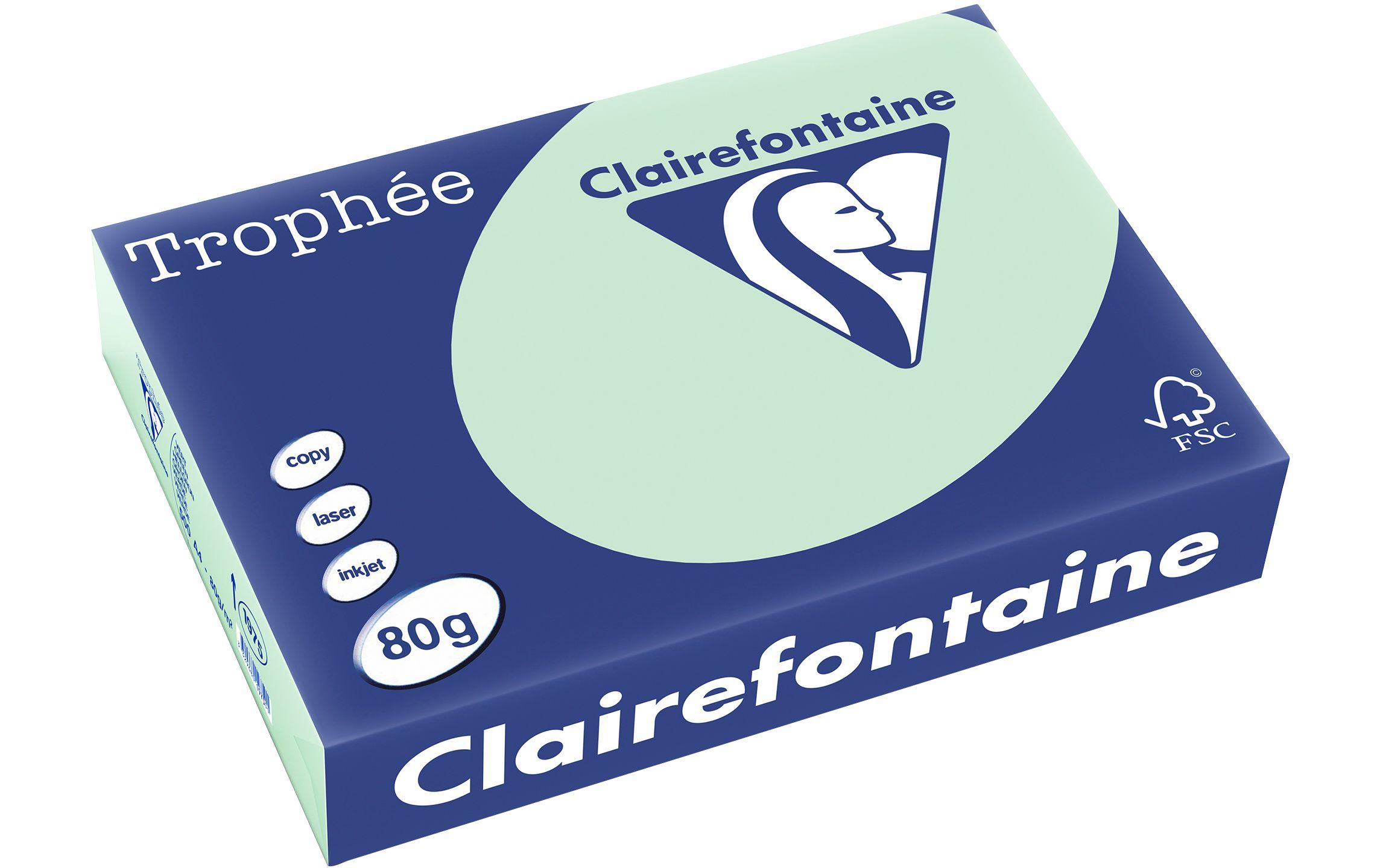 Clairefontaine Kopierpapier Trophée A4, 80 g/m², Pastellgrün, 500 Blatt 2