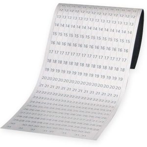 Franken Datumsstreifen Selbstklebend 14 cm x 42 cm, Transparent
