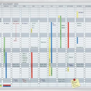 Franken Kalender Jahreskalender Deutsch 90 cm x 120 cm, Weiss