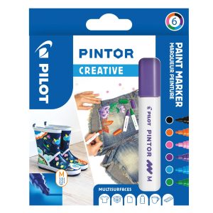 Pilot Permanent-Marker Pintor Creative Medium, 6-er Set