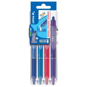 Pilot Rollerball FriXion Clicker Set 0.7 mm, Mehrfarbig, 4 Stück